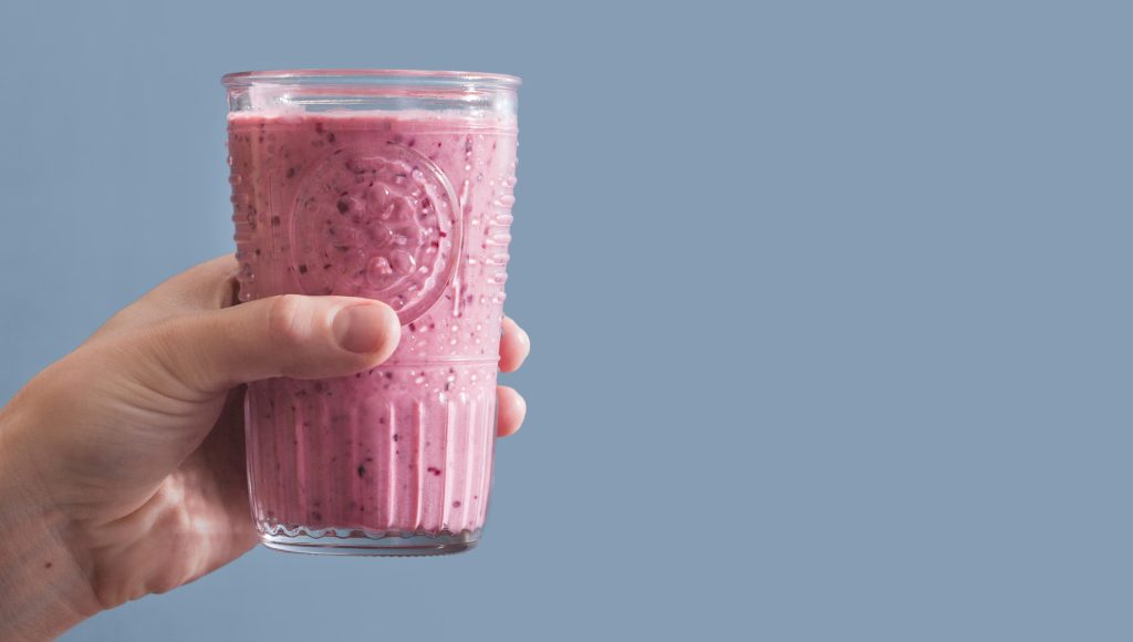 smoothies con batidora de vaso