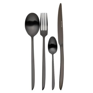 Cuberteria Orca Negro Mate - Eternum